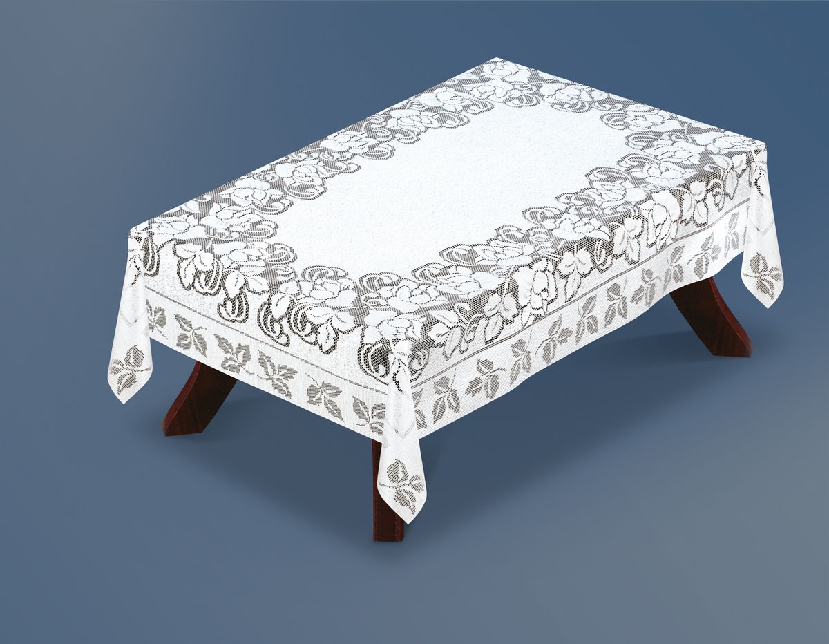 Скатерть Haft Silver Line, прямоугольная, цвет: белый, 180x 130 см. 221660/130221660/130 Скатерть Haft Silver Line, прямоугольная, цвет: белый, 180x 130 см. 221660/130221660/130Великолепная прямоугольная скатерть Haft Silver Line, выполненная из полиэстера, органично впишется в интерьер любого помещения, а оригинальный дизайн удовлетворит даже самый изысканный вкус. Скатерть изготовлена из сетчатого материала с ажурным цветочным рисунком. Скатерть Haft Silver Line создаст праздничное настроение и станет прекрасным дополнением интерьера гостиной, кухни или столовой.