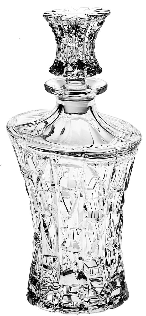 Штоф Crystal Bohemia, 700 мл290/48013/1/47610/070-109 Штоф Crystal Bohemia, 700 мл290/48013/1/47610/070-109Штоф Crystal Bohemia выполнен из прочного высококачественного хрусталя и декорирован рельефом. Он излучает приятный блеск и издает мелодичный звон. Штоф предназначен для хранения и красивой подачи виски и бренди. Он сочетает в себе изысканный дизайн с максимальной функциональностью и прекрасно впишется в интерьер вашей кухни. Штоф не только украсит ваш кухонный стол и подчеркнет прекрасный вкус хозяйки, но и станет отличным подарком.Высота (без пробки): 21 см.Диаметр основания: 10 см.