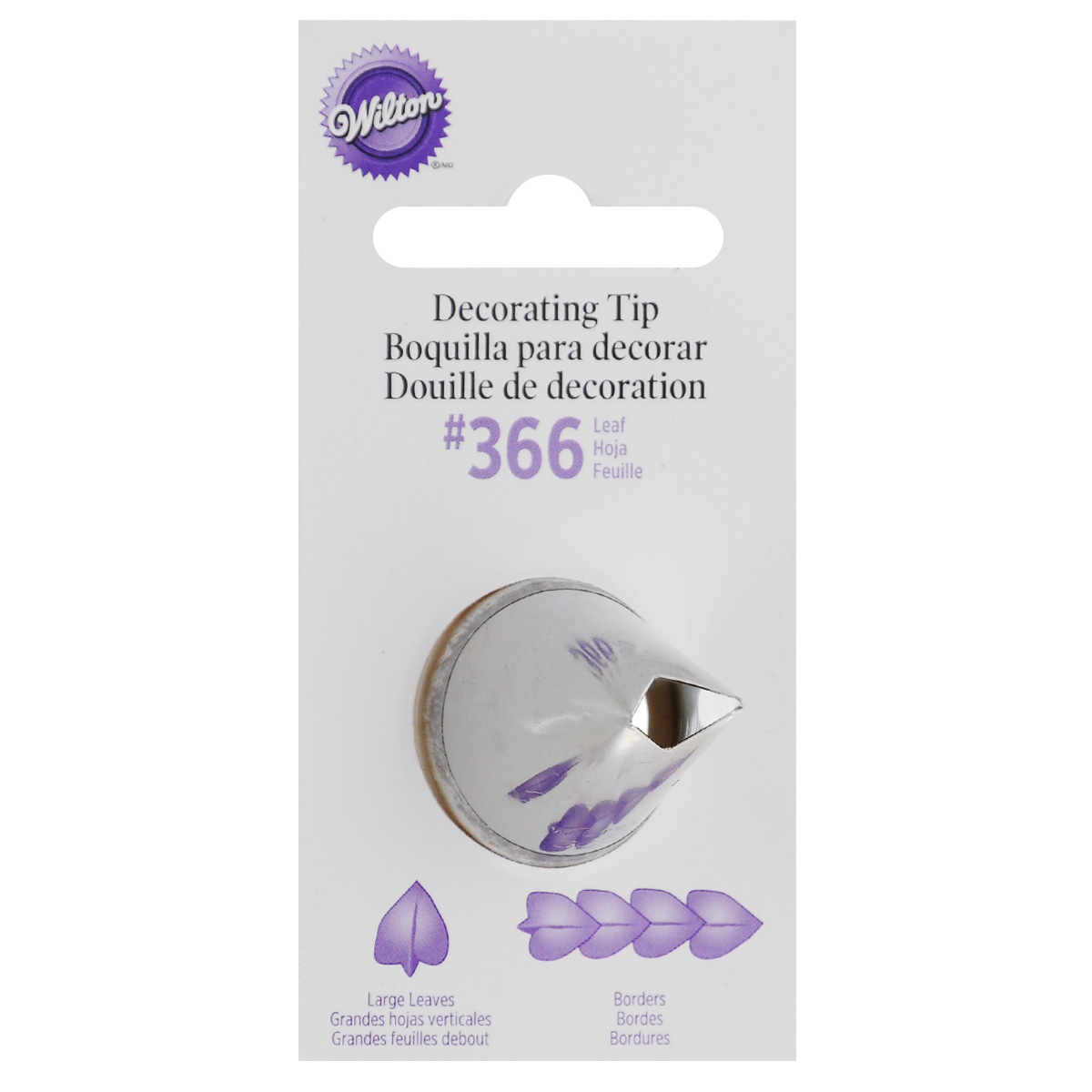 Насадка для кондитерского мешка Wilton, на подвесе, №366WLT-418-366 Насадка для кондитерского мешка Wilton, на подвесе, №366WLT-418-366Насадка для кондитерского мешка Wilton изготовлена из металла. Она используется для украшения кондитерских изделий и крепится стандартным фиксатором насадок. С ее помощью можно сделать красивые рельефные бордюры и листочки. Насадка вместе с кондитерским мешком поможет создать на выпечке удивительные рисунки кремом. С этой насадкой готовить станет намного удобнее! Диаметр основания насадки: 2,5 см. Длина насадки: 4,5 см.