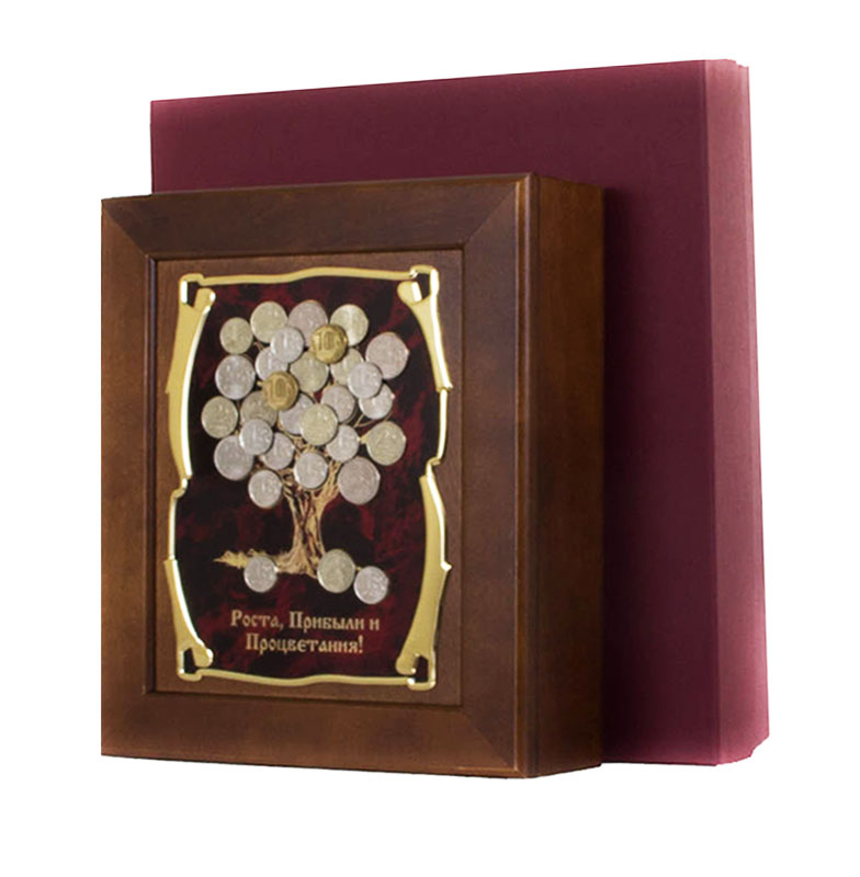 Ключница Денежное дерево Роста,Прибыли и Процветания,36,5х32см, подарочная коробка