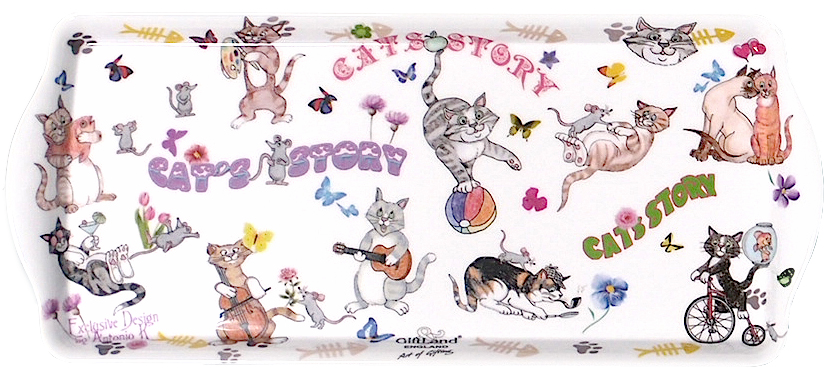 Поднос сервировочный GiftLand Веселые Кошки, 16,5 x 38 смML-003 Cats Поднос сервировочный GiftLand Веселые Кошки, 16,5 x 38 смML-003 CatsПрямоугольный поднос GiftLand Веселые Кошки выполнен из высококачественного, жаропрочного пластика и украшен изображением кошек. Красочный дизайн подноса придаст оригинальность и яркость любой кухне или столовой. Такой поднос станет незаменимым предметом для сервировки стола. Компактный поднос предохранит поверхность стола от грязи и перегрева. Изделие устойчиво к высоким температурам. Можно мыть в посудомоечной машине. Можно использовать в микроволновой печи. Размер подноса: 16,5 см x 38 см. Высота подноса: 2 см.