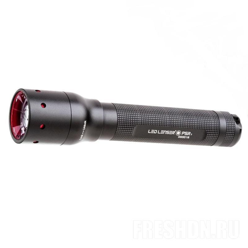 Светодиодный фонарь Led Lenser P5R.2, в кейсе9405-R Светодиодный фонарь Led Lenser P5R.2, в кейсе9405-RПрфессиональный светодиодный аккумуляторный фонарь Led lenser P5R.2 по своим техническим качествам превосходит большинство изделий из схожего ряда моделей. Отличается особой яркостью и простейшей технологией подзарядки батареи. Фонарь заряжается через магнитный держатель. Адаптер и гаджет соединяются при контакте.Благодаря инновации Smart Light и использованию микроконтроллеа, на фонаре доступны дополнительные опции. Кроме необычного механизма подзарядки через магнитный контакт, имеется возможность фокусировки луча одной рукой. Прибор оснащен рефлекторной линзой фокусирования Advanced Focus System и благодаря ней световой поток не требует регулировки. Led Lenser P5R.2 довольно экономичный. Комплектный аккумулятор в тестовых режимах свободно выдержал более 1000 циклов зарядки.