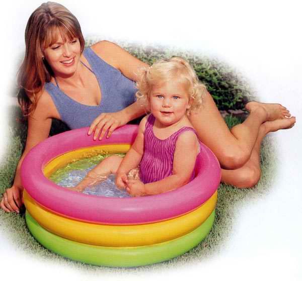 Бассейн надувной INTEX Sunset Glow Baby Pool 86х25см (до 3-х лет) надувные бассейны