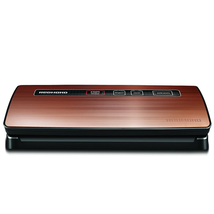 Redmond RVS-M020, Bronze вакуумный упаковщикRVS-M020_bronze Redmond RVS-M020, Bronze вакуумный упаковщикRVS-M020_bronzeПомимо улучшения и усиления вкусовых качеств продуктов, приготовление в вакуумном упаковщике Redmond RVS-M020 позволяет максимально сохранить в них полезные и питательные вещества. Технология приготовления в вакууме Sous-vide предохраняет пищу и от существенного изменения ее формы, аромата, вкуса и внешнего вида.Ширина шва пайки: 2,5 ммСкорость всасывания: 12 л/минКнопка для вакуумирования при открытой крышкеРежим TURBO2 уровня давленияОтрицательное давление: 0,8 бар