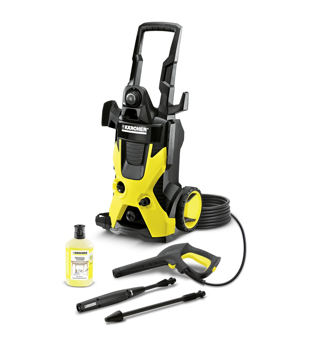 Минимойка Karcher K 5 1.180-633.01.180-633.0 Минимойка Karcher K 5 1.180-633.01.180-633.0Минимойка Karcher К5 подойдет для удаления серьезных загрязнений на средних автомобилях, фасадах зданий. Модель мойки K5 оснащена мотором с водяным охлаждением. Система Quick connect позволяет присоединять насадки к пистолету в одно движение. Практичный регулятор обеспечивает точное изменение расхода чистящего средства. Шланг высокого давления 8 метров, грязевая фреза и насадка Vario Power, встроенный фильтр для очистки воды и универсальное чистящее средство также в комплекте. Возможность забора воды из бочки (всасывающий шланг приобретается отдельно). Принадлежности размещаются на корпусе аппарата и всегда готовы к применению. Комплектация: - интегрированный фильтр тонкой очистки воды - пистолет с разъемом Quick Connect- шланг высокого давления - 8 м - двигатель с водяным охлаждением- струйная трубка Vario Power- грязевая фреза- система для чистящих средств Plug n Clean- адаптер подключения к садовому шлангу А3/4 дюйма- универсальное моющее средство - 1 лДавление: 20 - 145 бар.Производительность: 500 л/ч.Производительность по площади: 40 м2/чМаксимальная температура на входе: 40°СПотребляемая мощность: 2,1 КВтЧастота: 50 ГцНапряжение: 230В