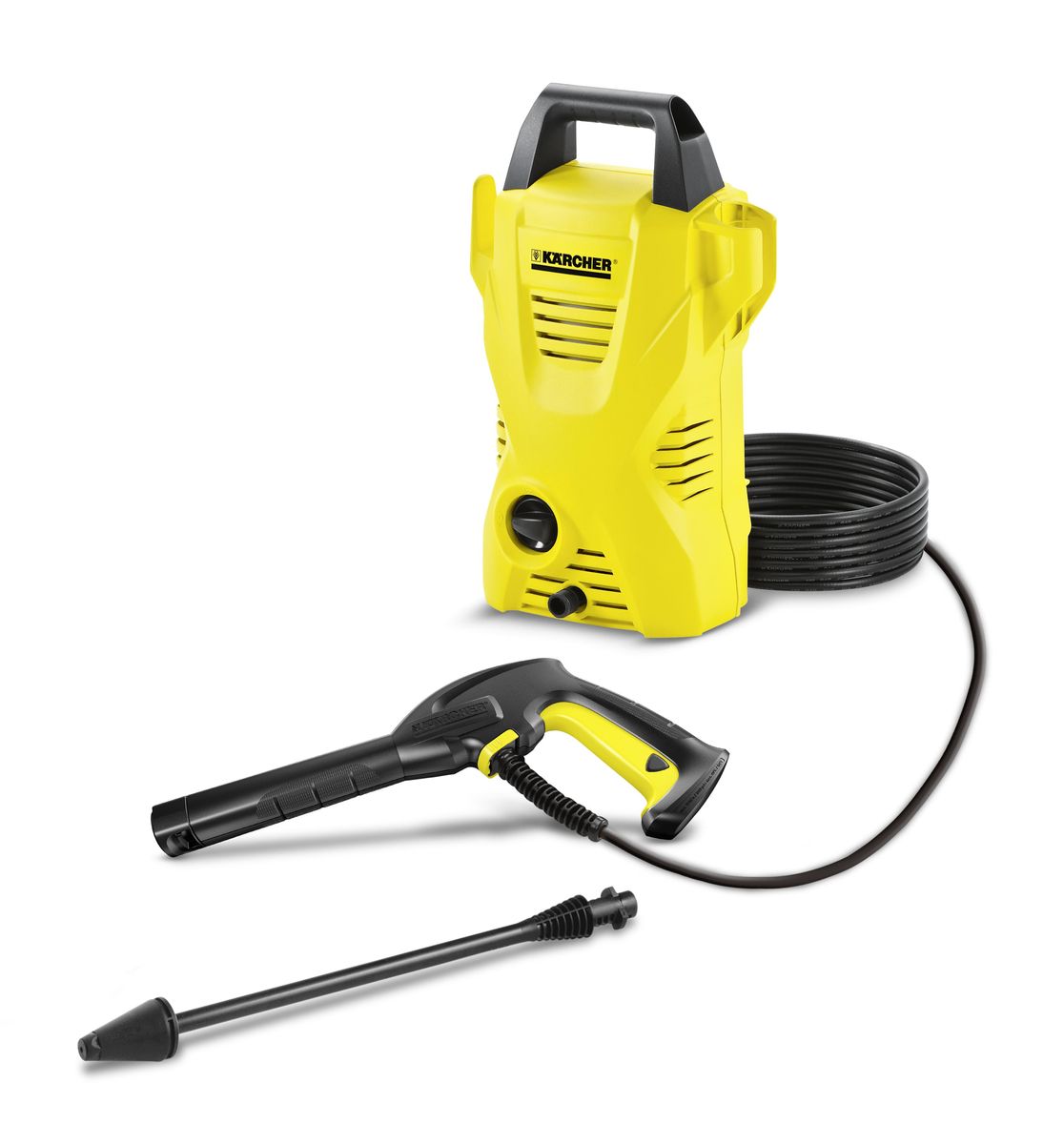 Минимойка Karcher K2 Basic 1.673-155.01.673-155.0 Минимойка Karcher K2 Basic 1.673-155.01.673-155.0Мойка Karcher K2 Basic - это начальная модель минимоек высокого давления. Идеальноподойдет для мойки садовой мебели на вашем участке и небольших загрязнений вокругдома. Возможности забора воды из бочки нет.В комплект входит:интегрированный фильтр тонкой очистки воды, шланг высокого давления 3 метра, пистолет,грязевая фреза для стойких загрязнений, адаптер подключения к садовому шлангу А 3/4.Максимальное давление: 110 бар.Производительность: 360 л/ч.Производительность по площади: 20 м2/ч.Максимальная температура на входе: 40°С.Потребляемая мощность: 1,4 Кв.Частота: 50-60 Гц.Напряжение: 220-240В.