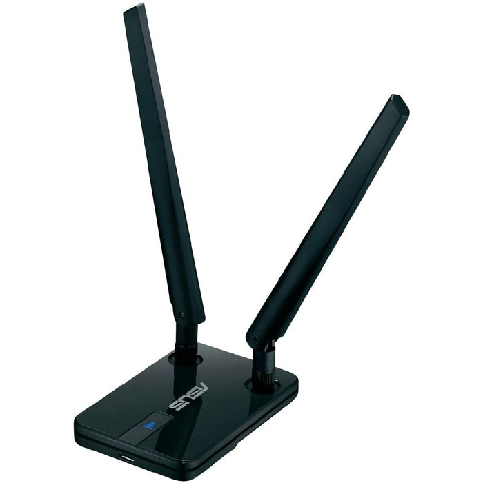 ASUS USB-N14 Wi-Fi адаптерUSB-N14,1000318512 ASUS USB-N14 Wi-Fi адаптерUSB-N14,1000318512Адаптер Asus USB-N14 обладает поддержкой высокоскоростного стандарта Wi-Fi 802.11n, поэтому отлично справляется с такими задачами, как трансляция видео высокого качества, онлайн-игры, загрузка файлов и многими другими.Кабель USB из комплекта поставки позволяет расположить USB-N14 максимально удобно для улучшения качества приема.Антенны с высоким коэффициентом усиления способствуют расширению радиуса действия сети до 10 раз по сравнению с адаптерами стандарта Wi-Fi 802.11g. Съемная конструкция позволяет при желании отсоединить антенны или заменить их при необходимости на еще более мощные.Для быстрой настройки защищенного соединения потребуется всего пару нажатий на кнопку WPS.