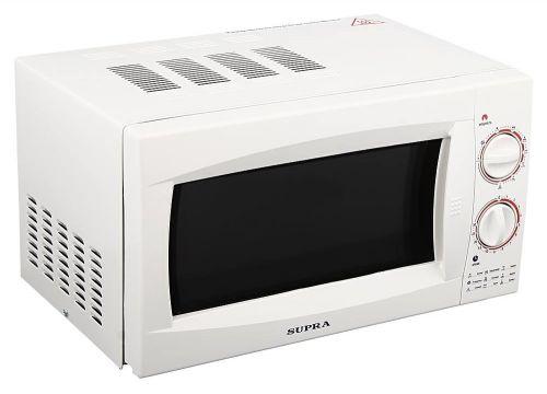 Supra MW-G2101MW СВЧ-печьMW-G2101MW Supra MW-G2101MW СВЧ-печьMW-G2101MWСтрогий классический дизайн микроволновой печи с грилем Supra MWG-2101MW позволит ей органично влиться в общий дизайн вашей кухниОтдельно стоящая микроволновая печь; объем 21 л; мощность 800 Вт; гриль; механическое управление; поворотные переключатели