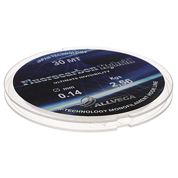 Леска Allvega Fluorocarbon Hybrid, цвет: прозрачный, 30 м, 0,14 мм, 2,56 кг36174 Леска Allvega Fluorocarbon Hybrid, цвет: прозрачный, 30 м, 0,14 мм, 2,56 кг36174Прозрачная леска Allvega Fluorocarbon Hybrid, состоящая из 65 % флюрокарбона. Флюрокарбоновое покрытие позволяет максимально повысить характеристики, при этом цена лески остается относительно низкой.