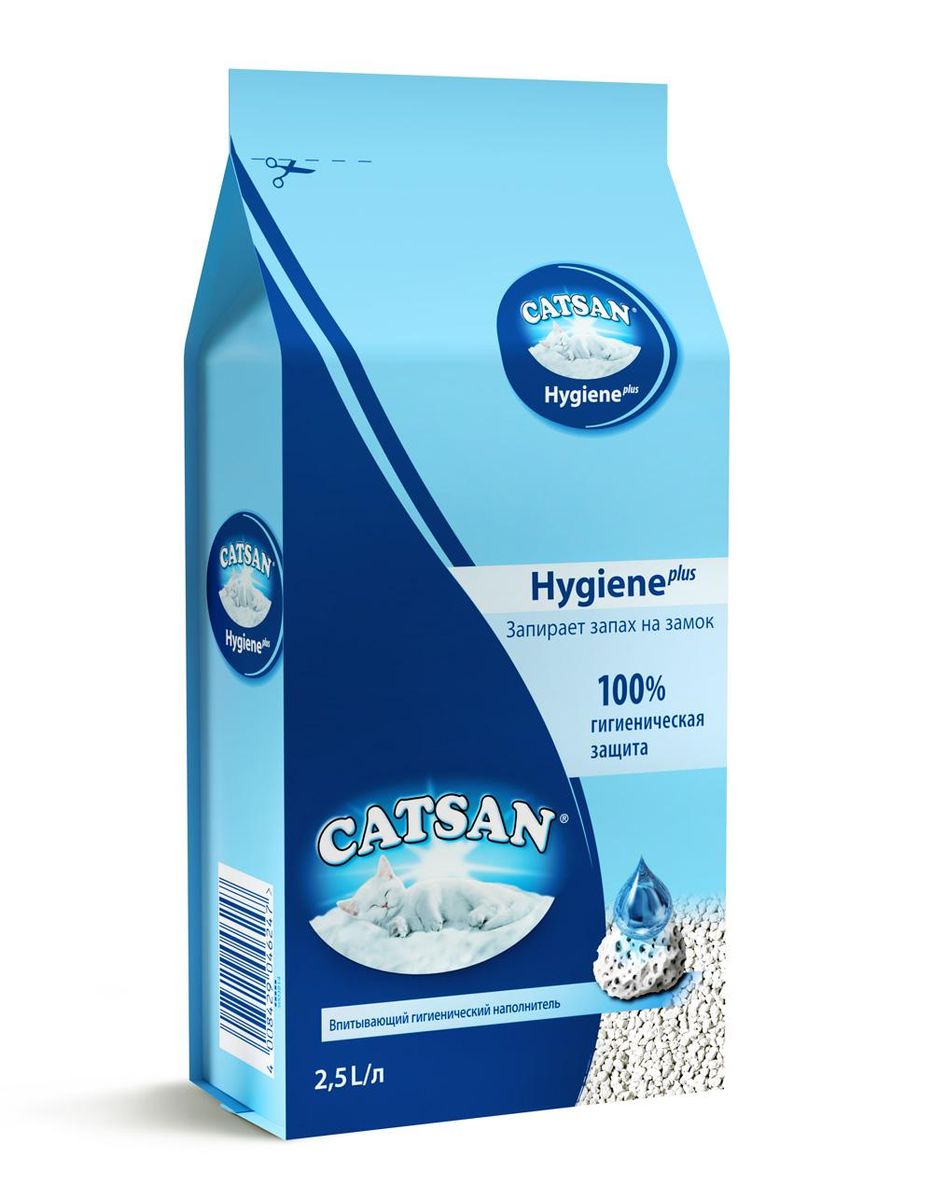 Наполнитель для кошачьего туалета Catsan, впитывающий, 2,5 л10198/6878/WT526 Наполнитель для кошачьего туалета Catsan, впитывающий, 2,5 л10198/6878/WT526Впитывающий гигиенический наполнитель Catsan Hygiene Plus обеспечит вашей кошке всегда чистый туалет и устранит неприятный запах. Уникальные минеральные гранулы с микропорами, состоящие из очищенного мела и натурального кварцевого песка, впитывают влагу, словно губка. Поверхность гранул при этом остается сухой и чистой. Запатентованная технология предотвращает рост бактерий и появление неприятного запаха в три раза эффективнее, чем обычный наполнитель. Наполнитель Catsan Hygiene Plus не содержит асбеста и отбеливателей. Рекомендации по применению: Насыпьте наполнитель в кошачий лоток слоем около 5 см. Твердые отходы удаляйте из лотка по мере их появления, а также регулярно перемешивайте наполнитель совочком. Рекомендуется полностью заменять наполнитель в лотке хотя бы 1 раз в неделю. Перед насыпанием новой порции наполнителя следует тщательно промыть лоток горячей водой с мягким очищающим средством (желательно, без запаха). Прежде чем насыпать наполнитель, убедитесь, что лоток полностью высох. Если у вас в доме теплые полы (смонтирована система подогрева полов), рекомендуется помещать под лоток изоляционный коврик. Это поможет избежать образования неприятных запахов от кошачьего туалета, которые могут появиться при нагреве влаги, которую впитали в себя гранулы наполнителя. Состав: очищенный мел, натуральный кварцевый песок и минеральные добавки.Объем: 2,5 л.Товар сертифицирован. Характеристики:Объем: 2,5 л.