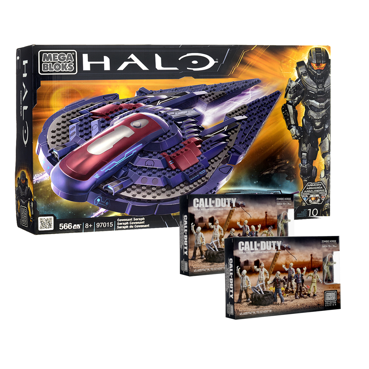 Фото Mega Bloks Halo Конструктор Звездный истребитель + подарок набор Call of Duty. Покупайте с доставкой по России