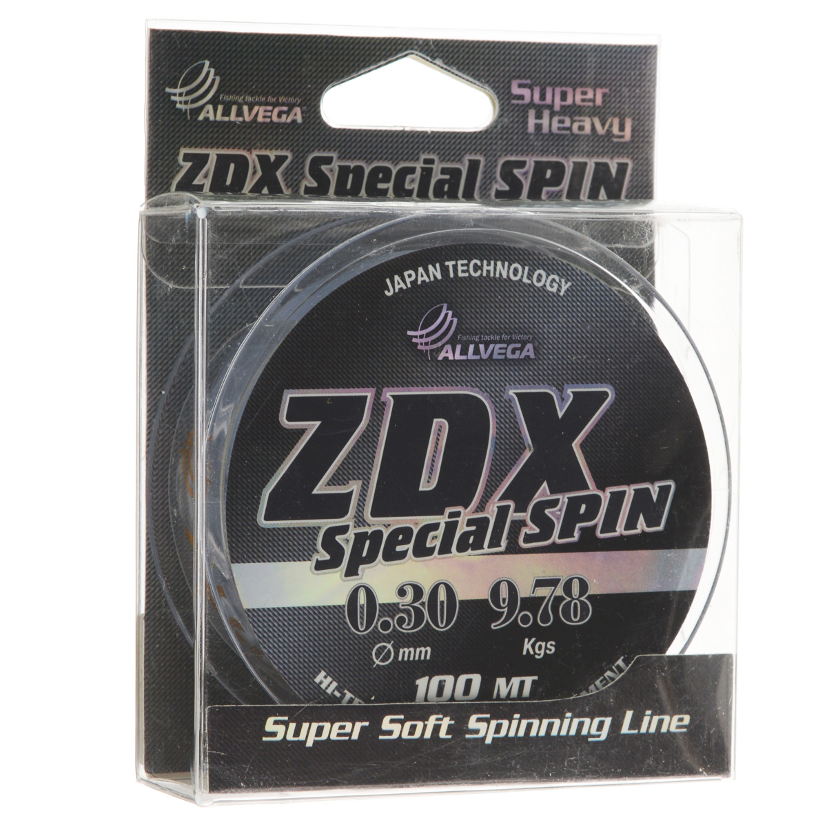 Леска Allvega ZDX Special Spin, цвет: светло-серый, 100 м, 0,30 мм, 9,78 кг39936 Леска Allvega ZDX Special Spin, цвет: светло-серый, 100 м, 0,30 мм, 9,78 кг39936Мягкая леска ZDX Special Spin разработана для спиннинговой ловли. Специальное покрытие увеличивает дальность заброса, защищает от абразивных воздействий и увеличивает срок службы при постоянных нагрузках. Благодаря отсутствию механической памяти может применяться во всех видах ловли с катушкой, в том числе для зимней ловли хищника.