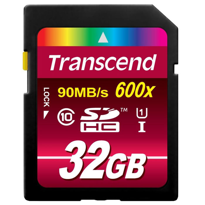 Transcend SDHC Class 10 UHS-I 600х 32GB карта памяти (TS32GSDHC10U1)