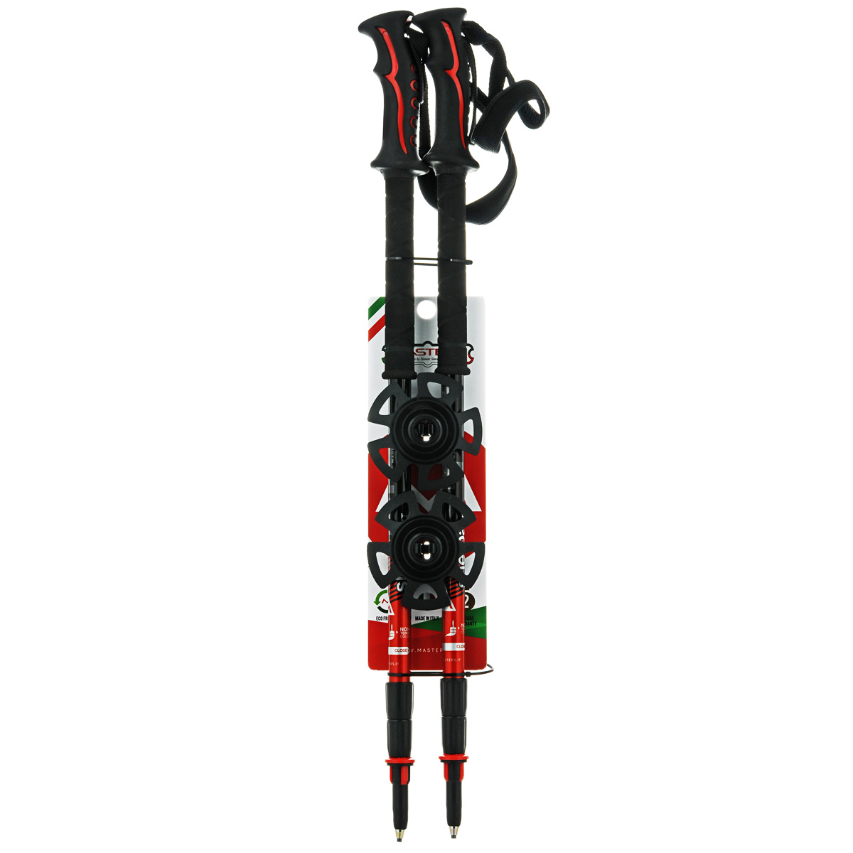 Палки для трекинга Masters Sherpa XT, телескопические, 65-140 см01S0514 Палки для трекинга Masters Sherpa XT, телескопические, 65-140 см01S0514Masters Sherpa XT - телескопические трекинговые палки, отличающиеся особой прочностью и запатентованной системой секционной блокировки SBS - Super Blocking System, разработанной по цанговому принципу с расширенной площадью блокировки колена, позволяющей выдерживать большие нагрузки. Разработаны для экстремальных походов и восхождений с дополнительным весом. Имеют эргономичную рукоятку Soft Touch отличающуюся особой мягкой поверхностью с влагоотводящей текстурой, а также дополнительным продолжением для низкого хвата Foam, что позволяет произвести комфортный хват при любом градусе подъема или спуска. Эргономичный регулируемый темляк с запатентованной системой блокировки длины при изменении угла Automatic Stop. При весе всего в 280 г используется легкий, упругий и самый прочный алюминиевый сплав 7075. Палки телескопические состоят из 3 секций для удобства транспортировки на рюкзаке или ином снаряжении. В нижних двух секциях расположена метрическая разметка для быстрой и точной регулировки длины палки под рост. Наконечник карбидовый, для высокого сцепления, вплоть до гладких каменных пород. Сменные кольца быстро и надежно крепятся с использованием запатентованной технологии RBS Short Support - крепления сменных насадок в один клик. Поверхность секций отличается высокой степенью полировки и многослойной покраской. Используются только нетоксичные краски. Диапазон регулируемой высоты под рост составляет 65-140 см. Все пластиковые детали выполнены ведущим мировым производителем - компанией DuPont. Детали отличаются особыми износостойкими характеристиками и выдерживают эксплуатацию в условиях экстремальных температур от -50°С до +40°С.Технологии: POLISHED SHAFT - идеально отполированные детали.65-140 - шаблон моделирования высоты, универсальный рост.SOFT TOUCH - эргономичная рукоять отличающаяся особой мягкой поверхностью с влагоотводящей текстурой, комбинирована дополнительным продолжением для низкого хвата - FOAM.AUTOMATIC STOP - запатентованная система блокировки длины темляка при изменении угла.SBS (Super Blocking System) - надежная и удобная система секционной блокировки, основанная на цанговом принципе с расширенной площадью блокировки колена.RBS SHORT SUPPORT - запатентованная система крепления сменных насадок в один клик.CARBIDE TIP - сменный карбидовый наконечник, отличающийся высокой прочностью.DuPont - пластиковые детали от ведущего мирового производителя DuPont(R) выдерживающие экстремальные температуры. Комплектация:Палки телескопические - 1 пара;Сменные кольца - 1 пара.