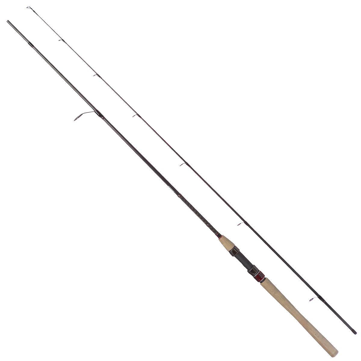 Удилище спиннинговое Daiwa Procaster, штекерное, 2,4 м, 10-30 г0049556 Удилище спиннинговое Daiwa Procaster, штекерное, 2,4 м, 10-30 г0049556Спиннинг штекерный Daiwa Procaster является универсальным удилищем, позволяющим ловить рыбу, как с берега, так и с лодки. Жесткая вершинка тонкого и легкого спиннинга из высокомодульного углепластика обеспечивает максимальную чувствительность и позволяет вам тщательно обследовать дно водоема с помощью мягких приманок или твистеров. Спиннинг Daiwa Procaster оснащен катушкодержателем и пробковой рукоятью. Длина: 2,4 м. Тест: 10-30 г.Новые спиннинги Daiwa Procaster совмещаютпоследние технологии производства удилищ в отличном дизайне и доступную цену. В этой серии представлены спиннинги практически для всех видов ловли.Особенности спиннинга Daiwa серии Procaster:Бланки из высокомодульного, тонкого и легкого углепластика;Перекрестная обмотка нижней части комеля;Точеный алюминиевый винт катушкодержателя; Пробковая рукоятка;Кольца из оксида алюминия;Чехол из ткани.