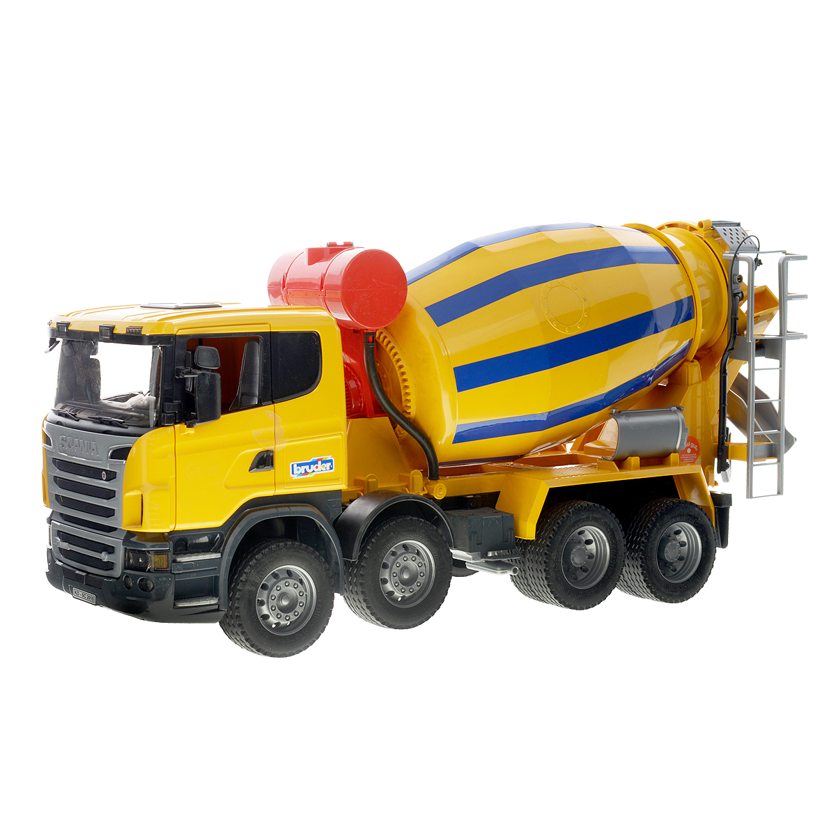 Фото Bruder Бетономешалка "Scania", цвет: желтый, синий. Покупайте с доставкой по России