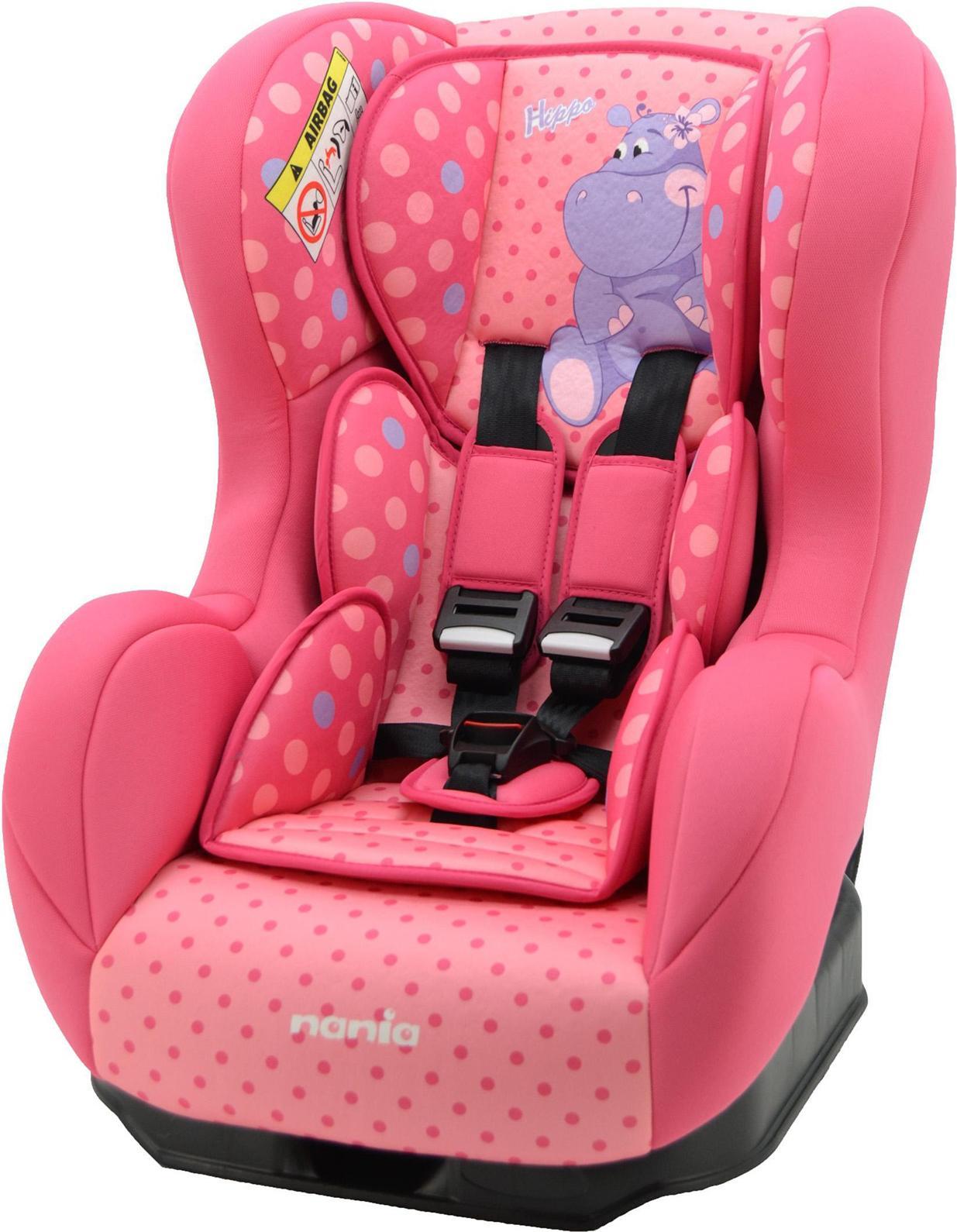 Автокресло Nania Cosmo SP гр. 0-1 Hippo83135 Автокресло Nania Cosmo SP гр. 0-1 Hippo83135Автокресло Nania Cosmo SP – стильное и безопасное. Модель входит в группу 0-1 и предназначено для перевозки малышей от рождения до 4 лет (0-18 кг). Кресло размещается на заднем сидении автомобиля по ходу движения. Корпус автокресла создан с учетом требований по эргономике и имеет приятную на ощупь обивку. Боковая поддержка и регулируемый по высоте подголовник надежно защищают ребенка от боковых ударов, не доставляя при этом дискомфорта. Спинка кресла регулируется по углу наклона. Пользуясь автокреслом Nania Cosmo SP, вы будете приятно удивлены его комфортабельностью и легкостью в использовании. Автокресло Nania Cosmo SP обеспечит ребенку максимально безопасные и комфортные поездки на автомобиле.