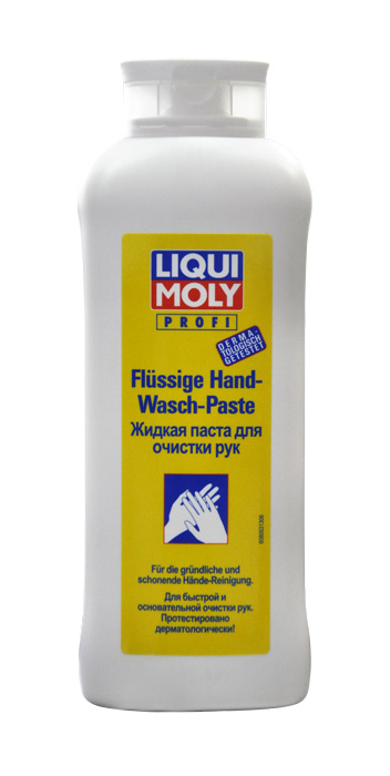 Жидкая паста для очистки рук Liqui Moly, 500 мл8053 Жидкая паста для очистки рук Liqui Moly, 500 мл8053Жидкая паста для очистки рук Liqui Moly специально предназначенная для быстрой и эффективной очистки рук. Удаляет даже самые трудноудаляемые загрязнения, такие как: краска, масла, грунт, тормозная пыль. Паста не агрессивна к коже, экономична в расходе. Не засоряет водостоки. Протестирована и одобрена к применению дерматологами. Товар сертифицирован.