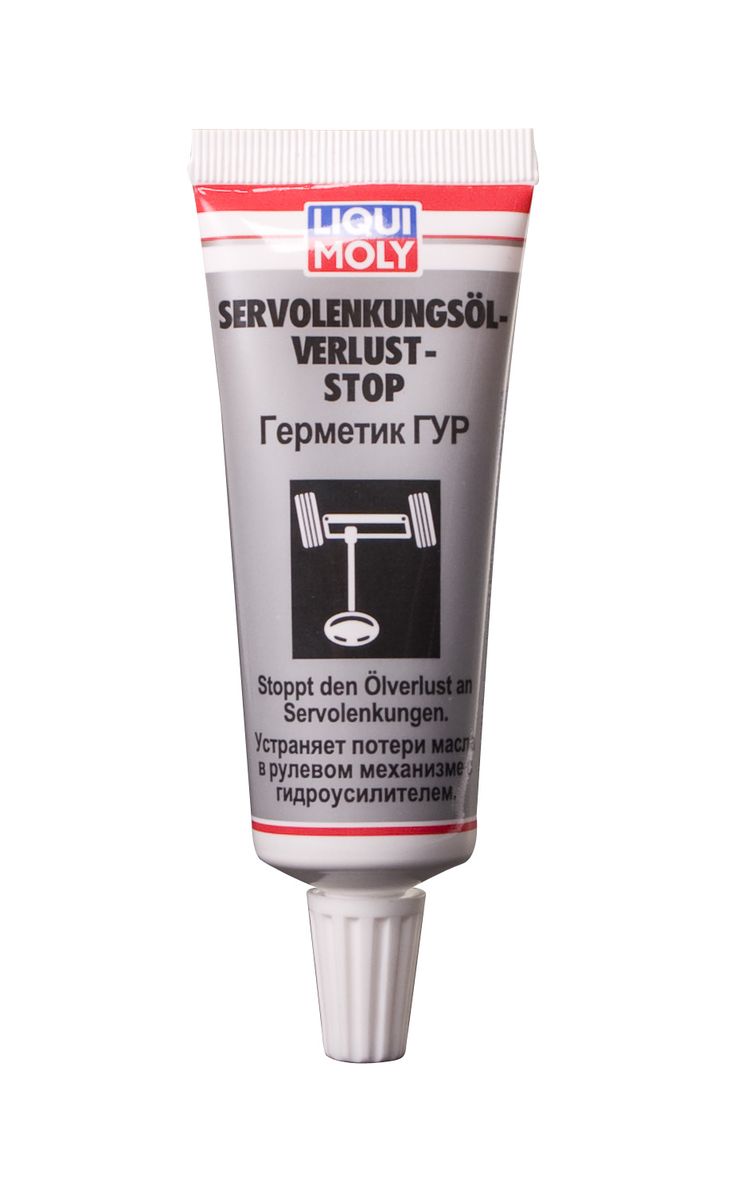 Герметик ГУР Liqui Moly, 35 мл7652 Герметик ГУР Liqui Moly, 35 мл7652Герметик ГУР Liqui Moly ликвидирует утечки масла в рулевом механизме с гидроусилителем, возникающие из-за старения или растрескивания резиновых и пластиковых уплотнителей. Герметик: - предотвращает потери масла, - регенерирует детали из эластомеров, - чистит и защищает, - улучшает рулевые качества и минимизирует рассогласованность, - сокращает старение и окисление масла ГУР, - продлевает ресурс и снижает издержки на ремонт. Состав: длинноцепочный алкиламин, алкоксилированный дитиотиадиазолалкан, алкилметакрилат, гидравлическое масло, пакет присадок для ATF, антиоксиданты, восстановитель эластичности уплотнительных материалов. Товар сертифицирован.
