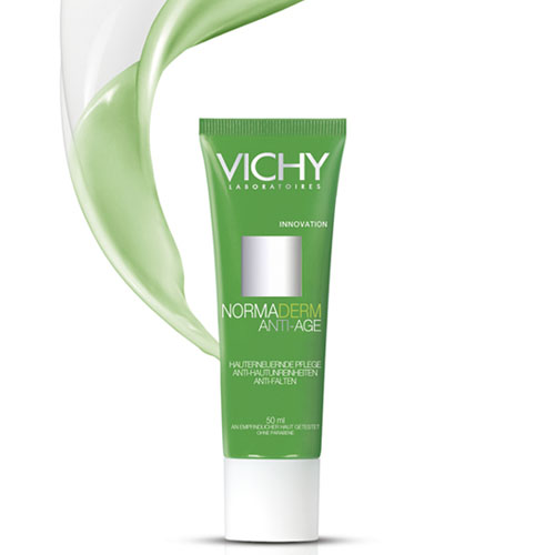 Vichy Антивозрастной крем для проблемной кожи Normaderm, Анти – Эйдж, 50 млM1779300 Vichy Антивозрастной крем для проблемной кожи Normaderm, Анти – Эйдж, 50 млM1779300Двойное действие: против несовершенств кожи и против морщин. Борется не только с недостатками проблемной кожи (закупоренные поры, неровная текстура, локальный блеск, покраснения, расширенные поры), но и разглаживает морщины. Увлажняет, мгновенно матирует кожу. Сочетает в себе свежесть и легкость геля с комфортом увлажняющего крема.Инновационная форума - 3 патента: Против несовершенств кожи - Активный пилинг-ингредиенты (Липо-гидрокси - действует на поверхности кожи и гликоливая кислота - действует в глубине кожи) Против возрастных изменений - Витамин С (выравнивает цвет лица, снижает выработку меланина, устроняет морщины, стимулирует выработку коллагена)Эффективность и переносимость доказана под медицинским контролем. Цвет лица более ровный, кожа становится более гладкой и выглядит моложе. Видимый результат заметен уже через неделю ежедневного ухода.90% кожа более чистая, 98% поры сужены, 81% морщины сокращены