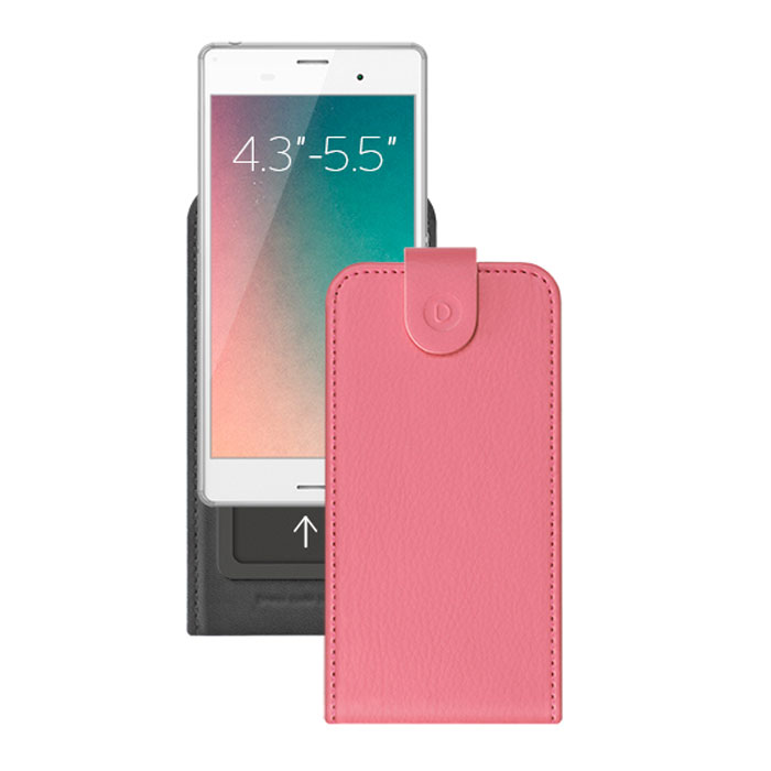 Deppa Flip Slide M универсальный чехол для смартфонов 4.3'-5.5', Pink