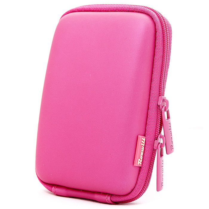Roxwill C10, Pink чехол для фото- и видеокамерC10 pink Roxwill C10, Pink чехол для фото- и видеокамерC10 pinkRoxwill C10 - надежный чехол для компактных фотокамер. Он гарантированно защитит вашу камеру от случайных ударов и царапин, а также от пыли и влаги. Изделие изготовлено из EVA (вспененная резина). Данный материал не подлежит воздействию агрессивных веществ и предохраняет фотоаппарат при падении. Для переноски предусмотрен регулируемый шейный ремешок и возможность крепления на поясном ремне.