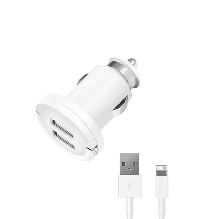 все цены на Deppa Ultra Duo MFI 2.1А, White автомобильное ЗУ онлайн