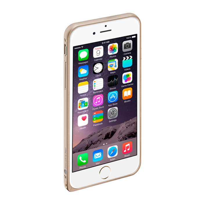 Deppa Alum Bumper чехол-бампер для iPhone 6, Gold63144 Deppa Alum Bumper чехол-бампер для iPhone 6, Gold63144Чехол-бампер Deppa Alum Bumper для iPhone 6 предназначен для защиты корпуса смартфона от механических повреждений и царапин в процессе эксплуатации. Имеется свободный доступ ко всем разъемам и кнопкам устройства.