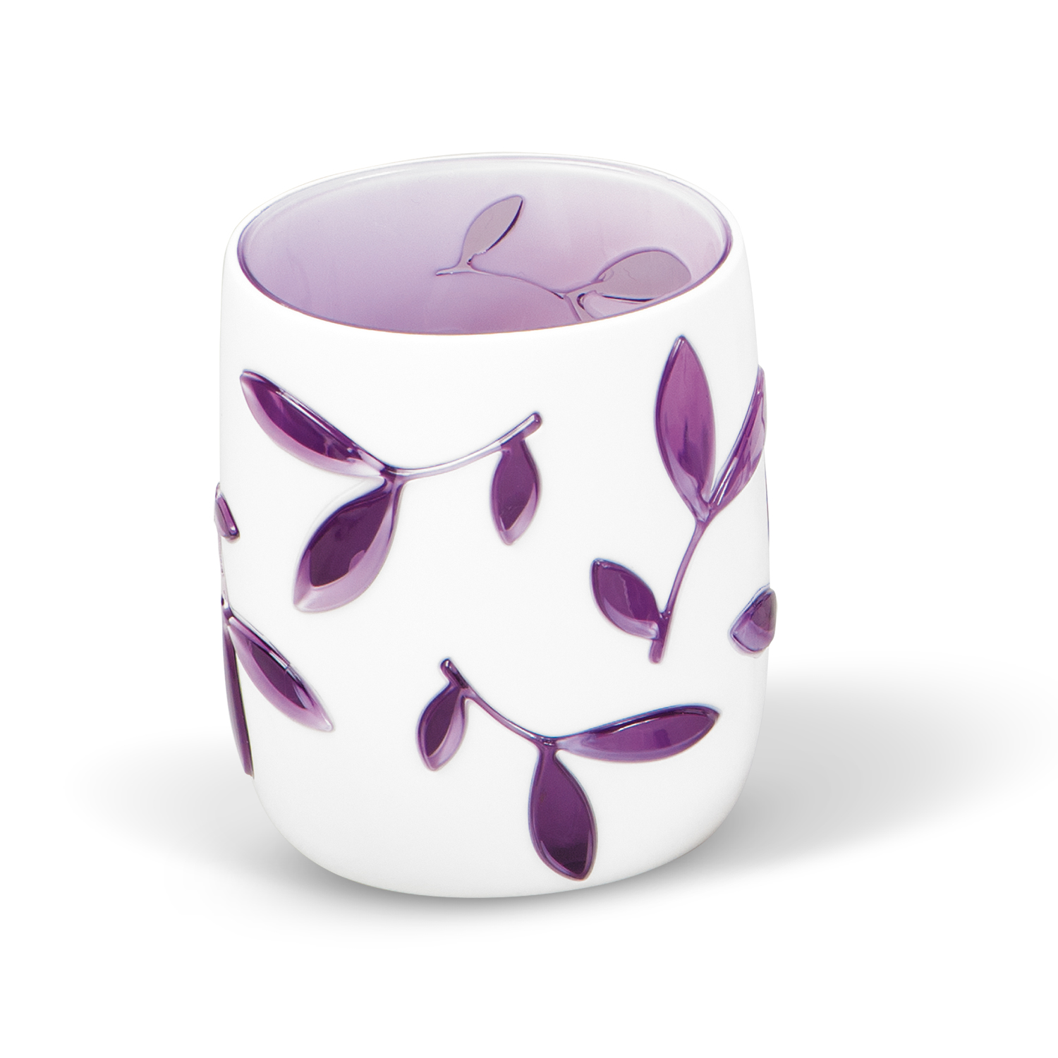 Стакан для ванной комнаты Tatkraft Immanuel Olive Violet, цвет: белый, фиолетовый12080 Стакан для ванной комнаты Tatkraft Immanuel Olive Violet, цвет: белый, фиолетовый12080Стакан для ванной комнаты Tatkraft Immanuel Olive Violet изготовлен из акрила. В таком стакане можно хранить зубные щетки, бритвы и другие принадлежности. Стакан Immanuel Olive Violet станет стильным аксессуаром, который украсит интерьер ванной комнаты. Характеристики: Материал:акрил. Размер:7,5 см х 7 см х 10 см. Размер упаковки:7,5 см х 7 см х 10 см. Артикул:12080.