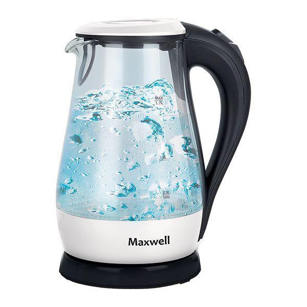 Maxwell MW-1070(W) электрочайникMW-1070(W) Maxwell MW-1070(W) электрочайникMW-1070(W)Электрический чайник Maxwell MW-1070(W) поможет вам быстро и качественно вскипятить питьевую воду. Он примечателен своим дизайном, поэтому прекрасно дополнит вашу кухню. Прибор придется по нраву самым взыскательным пользователям. Корпус из прочного стекла обеспечит вам надежность и долговечность в использовании. Электрические чайники торговой марки Maxwell – это большой ассортимент моделей. Среди них вы сможете выбрать вариант, который гармонично будет смотреться на кухне, по объему резервуара соответствовать количеству членов вашей семьи и полностью устраивать вас по функциональности. Среди изобилия моделей предлагаются как самые простые чайники, так и усовершенствованные приборы с наличием дополнительных опций. Среди некоторых особенностей функциональных чайников можно выделить возможность регулировки температуры нагрева воды и заваривания чая непосредственно в чайнике. Каждый чайник Maxwell уникален. Разный дизайн, форма, мощность и объем дают возможность выбора, подчеркивая ваш изысканный вкус.