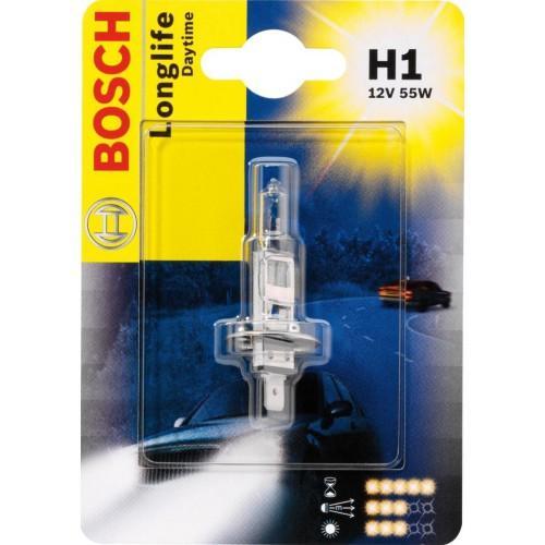 Лампа Bosch H1 Day Time Plus 10 19873010511987301051 Лампа Bosch H1 Day Time Plus 10 19873010511987301051Новые лампы Bosch для галогенных фар освещают дорогу интенсивным белым светом, который очень близок по свойствам к дневному освещению.Благодаря этому глаза водителя не теряют фокусировки и меньше устают даже во время долгих поездок в темное время суток. Новые лампы отличаются высокой яркостью и могут давать до 50% больше света, чем стандартные галогенные фары. Лампы Bosch доступны в вариантах H1, H4 и H7. Серебряное покрытие ламп H4 и H7 делает их едва заметными за стеклами выключенных фар. Новые лампы выглядят наиболее эффектно в сочетании с фарами из прозрачного стекла и подчеркивают современный дизайн автомобилей. Увеличенная яркость и дальность освещения положительно сказывается на безопасности движения. В темное время суток или в сложных погодных условиях, таких как ливень или густой туман, водитель замечает опасную ситуацию намного раньше и на большем расстоянии, при этом лучше заметен и сам автомобиль с фарами Bosch. Напряжение: 12 вольт