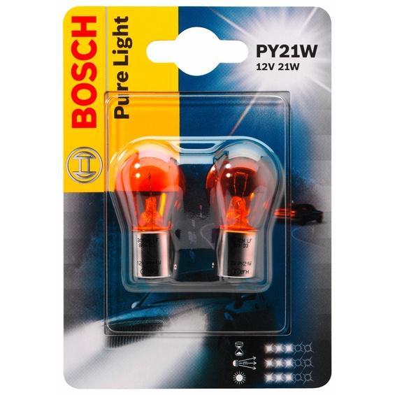 Лампа автомобильная Bosch Pure Light, 12 Вт, 2 шт1987301018 Лампа автомобильная Bosch Pure Light, 12 Вт, 2 шт1987301018Новые лампы Bosch выглядят наиболее эффектно в сочетании с фарами из прозрачного стекла и подчеркивают современный дизайн автомобилей. Основным предназначением габаритных огней является обозначение транспортного средства во время стоянки в темное время сутокили в сложных погодных условиях, таких как ливень или густой туман, при этом лучше заметен сам автомобиль с фарами Bosch. Напряжение: 12 вольт.