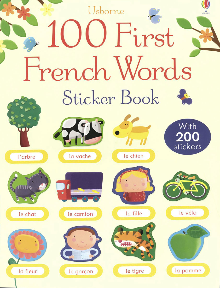 100 First French Words Sticker Book