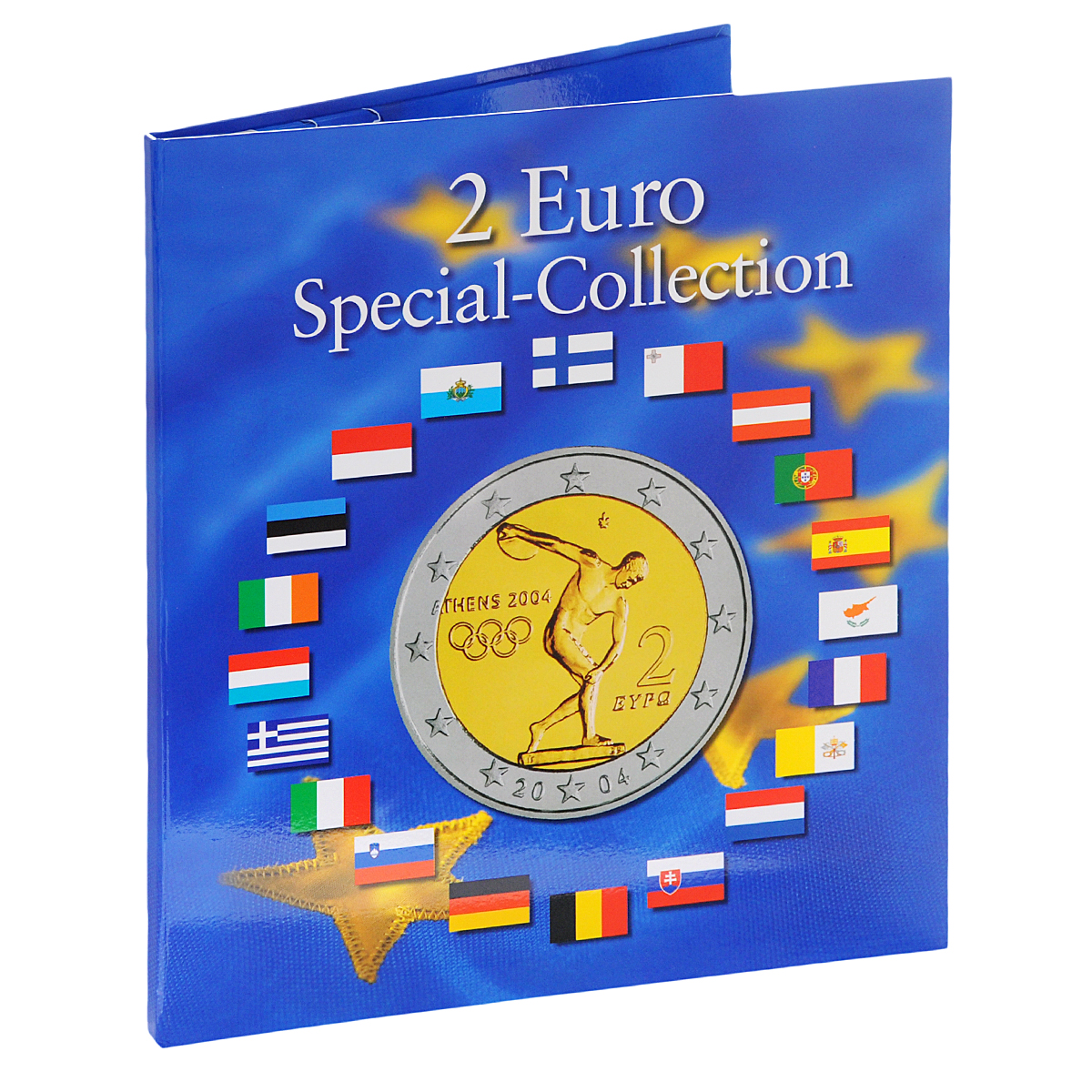 Планшет для монет номиналом 2 евро 