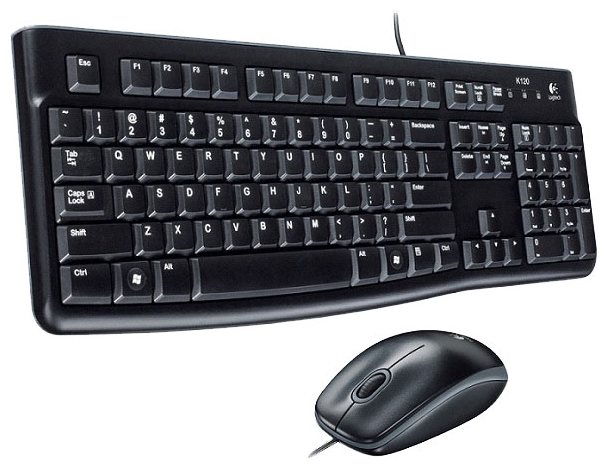 Logitech MK120 Classic Desktop (920-002561) клавиатура + мышь920-002561 Logitech MK120 Classic Desktop (920-002561) клавиатура + мышь920-002561Проводные клавиатура с мышкой Logitech Classic Desktop MK120.Этот надежный комплект из изящной и удобной клавиатуры и высокоточной оптической мыши представляет собой отличное сочетание комфорта, изящества и простоты.Удобный бесшумный ввод текстаВы по достоинству оцените удобный бесшумный ввод текста, который обеспечивается низкопрофильными клавишами, практически не издающими ни звука, и стандартной раскладкой с полноразмерными F-клавишами и цифровой панелью.Высокоточное оптическое отслеживаниеВы по достоинству оцените плавное и точное перемещение курсора, обеспечиваемое высокоточной оптической технологией отслеживания (разрешение 1000 точек на дюйм).Прочные клавишиРесурс клавиш составляет до 10 миллионов нажатий, так что Вы сможете продолжать использовать эту клавиатуру намного дольше, чем обычную.Хорошо различимые клавишиПолужирное яркое начертание символов на клавишах очень хорошо различимо, что отлично подойдет пользователям, которые не могут похвастаться идеальным зрением. А еще эти символы дольше не сотрутся.Надежность LogitechВы получаете высокие качество и надежность, которые сделали компанию Logitech мировым лидером в производстве клавиатур и мышей. И все это по доступной цене и с гарантией 3 года!Влагозащищенная конструкцияЖидкость вытекает из клавиатуры, так что Вам не придется волноваться о порче оборудования из-за случайного попадания на него жидкости.Низкопрофильная конструкцияНизкопрофильная клавиатура изящно выглядит на рабочем столе, позволяя Вашим рукам располагаться более естественно и удобно.Подключение через USB-порты с поддержкой технологии plug-and-playПроцесс настройки очень простой: достаточно подключить клавиатуру и мышь к USB-портам настольного компьютера или ноутбука, и можно начинать использовать устройства без каких-либо дополнительных действий.Устойчивые регулируемые ножкиВы можете выдвинуть устойчивые складные ножки, чтобы увеличить наклон клавиатуры на 8 градусов и добиться максимального удобства.Изогнутая клавиша пробелаОбеспечивает более естественное положение рук, так что Вам будет удобнее вводить текст.