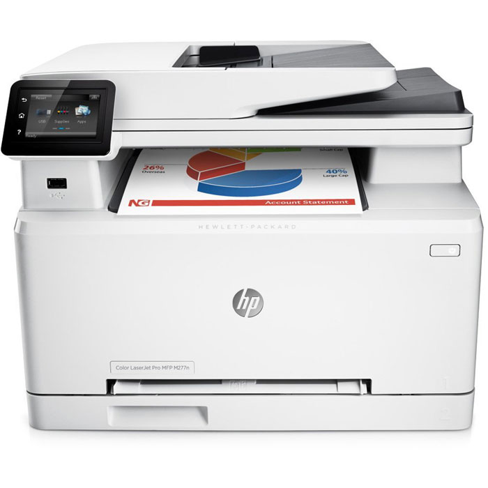 HP LaserJet Pro M277n лазерное МФУ (B3Q10A)B3Q10A HP LaserJet Pro M277n лазерное МФУ (B3Q10A)B3Q10AМощные возможности в компактном корпусе. МФУ HP LaserJet Pro M277n с оригинальными лазерными картриджами HP, поддерживающими технологию JetIntelligence, представляет собой идеальное решение со всеми необходимыми функциями для эффективной работы.Повысьте эффективность работы:Печатайте высококачественные цветные документы, способные ускорить развитие вашего бизнеса, прямо в офисе.Сенсорный экран диагональю 7,6 см позволяет быстро находить необходимые приложения и выполнять сканирование непосредственно на электронную почту, в сетевые папки и в облако.Отправляйте на печать документы Microsoft Word и PowerPoint прямо с USB-накопителя.Оцените удобство и безопасность мобильной печати:Для отправки заданий печати с большинства смартфонов и планшетов не потребуются специальные приложения.Откройте для своих сотрудников преимущества прямой беспроводной печати с мобильных устройств без подключения к корпоративной сети.Увеличенный ресурс, высокая производительность и надежная защита:Оригинальные цветные лазерные картриджи HP увеличенной емкости, поддерживающие технологию JetIntelligence, обеспечивают максимальную производительность.Оригинальный тонер HP ColorSphere 3, разработанный специально для принтеров HP, гарантирует профессиональное качество и высокую скорость печати.Технология защиты от злоумышленников — гарантия знаменитого качества HP.Устройство поставляется уже готовым к работе и содержит предварительно установленные лазерные картриджи. При необходимости их можно заменить на специальные картриджи увеличенной емкости.Встречайте повседневные ИТ-проблемы во всеоружии:Защищайте данные и управляйте устройствами с помощью пакета, в который входят ключевые средства для обеспечения безопасности и контроля.Встроенный сетевой интерфейс Ethernet обеспечивает удобство настройки, печати и обмена файлами.Решение HP JetAdvantage Private Print обеспечивает надежную защиту, позволяя контролировать рабочие процессы и избегать дополнительных расходов.