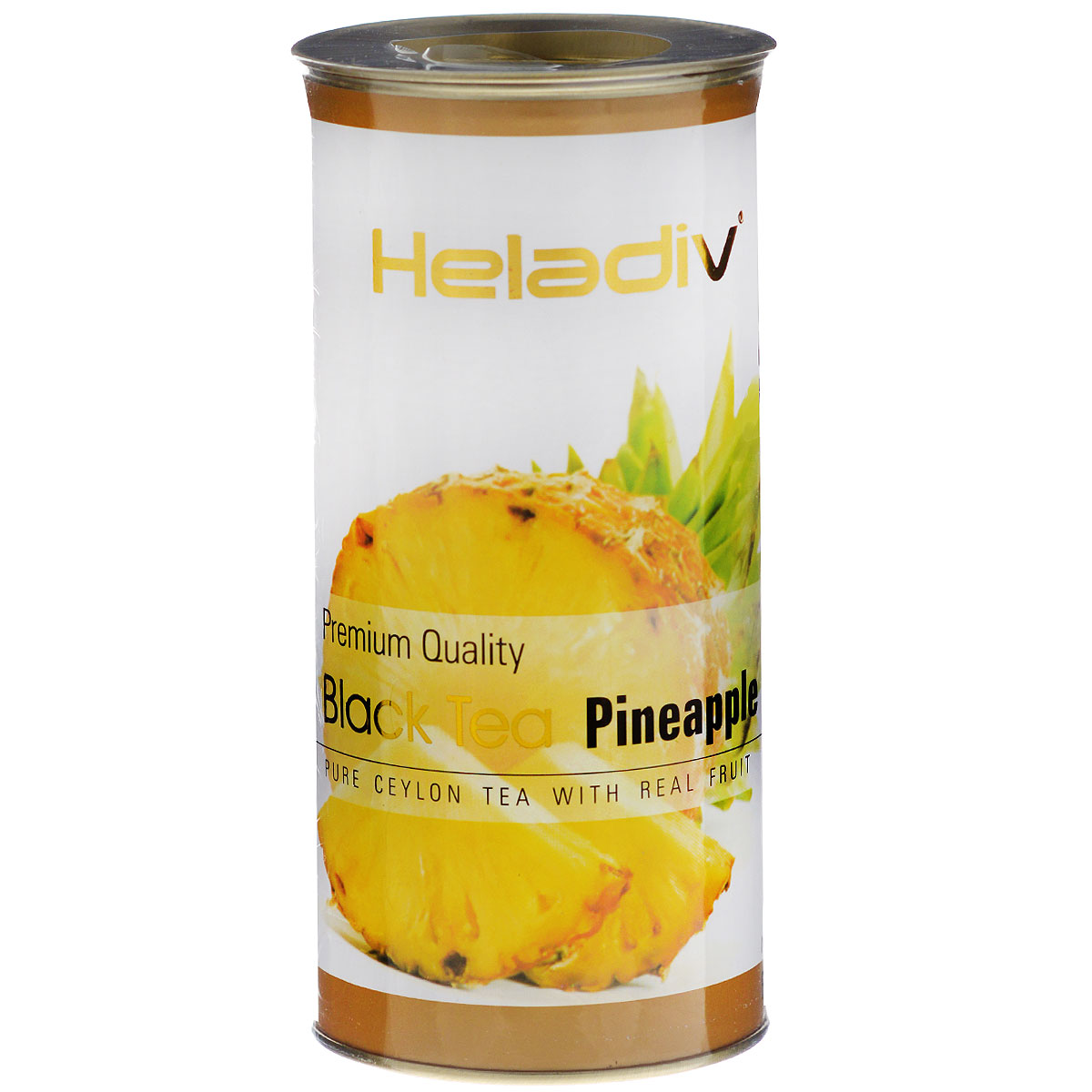 Heladiv Pineapple черный фруктовый чай с ананасом, 100 г4791007004998 Heladiv Pineapple черный фруктовый чай с ананасом, 100 г4791007004998Heladiv Pineapple - настоящий цейлонский черный чай Пеко с кусочками ананаса и цветами календулы.