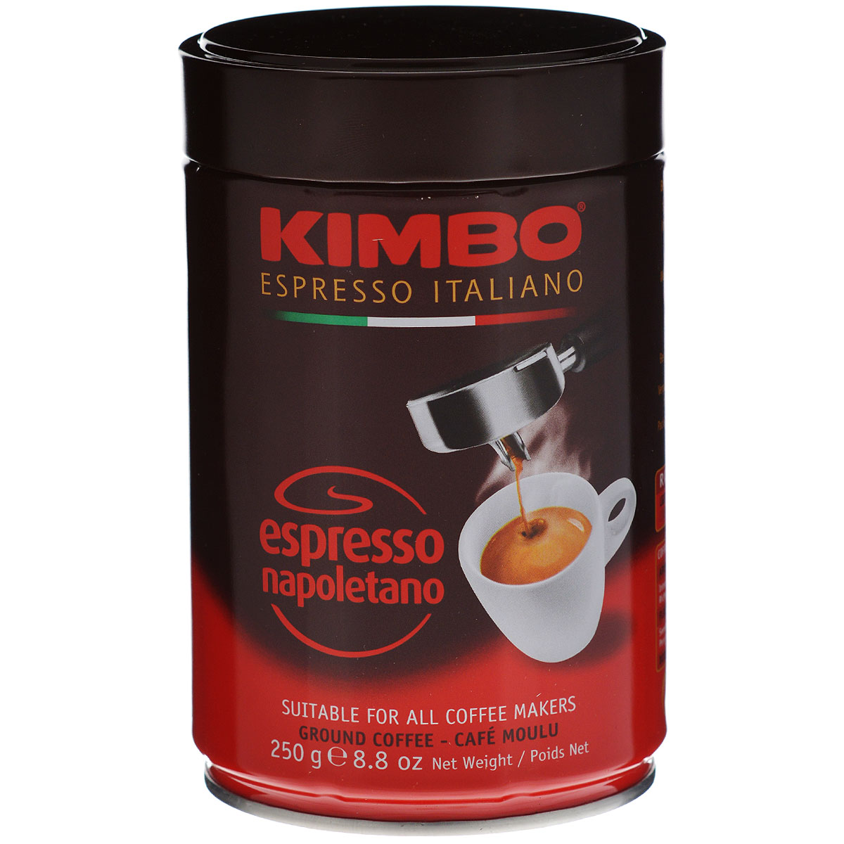 Kimbo Espresso Napoletano кофе молотый, 250 г (ж/б)8002200302412 Kimbo Espresso Napoletano кофе молотый, 250 г (ж/б)8002200302412Натуральный жареный молотый кофе Kimbo Espresso Napoletano с интенсивным вкусом и богатым ароматом. Традиционная неаполитанская обжарка характеризуется густой пенкой. Идеально подходит для любителей крепкого эспрессо. Состав смеси: 90% арабика, 10% робуста.