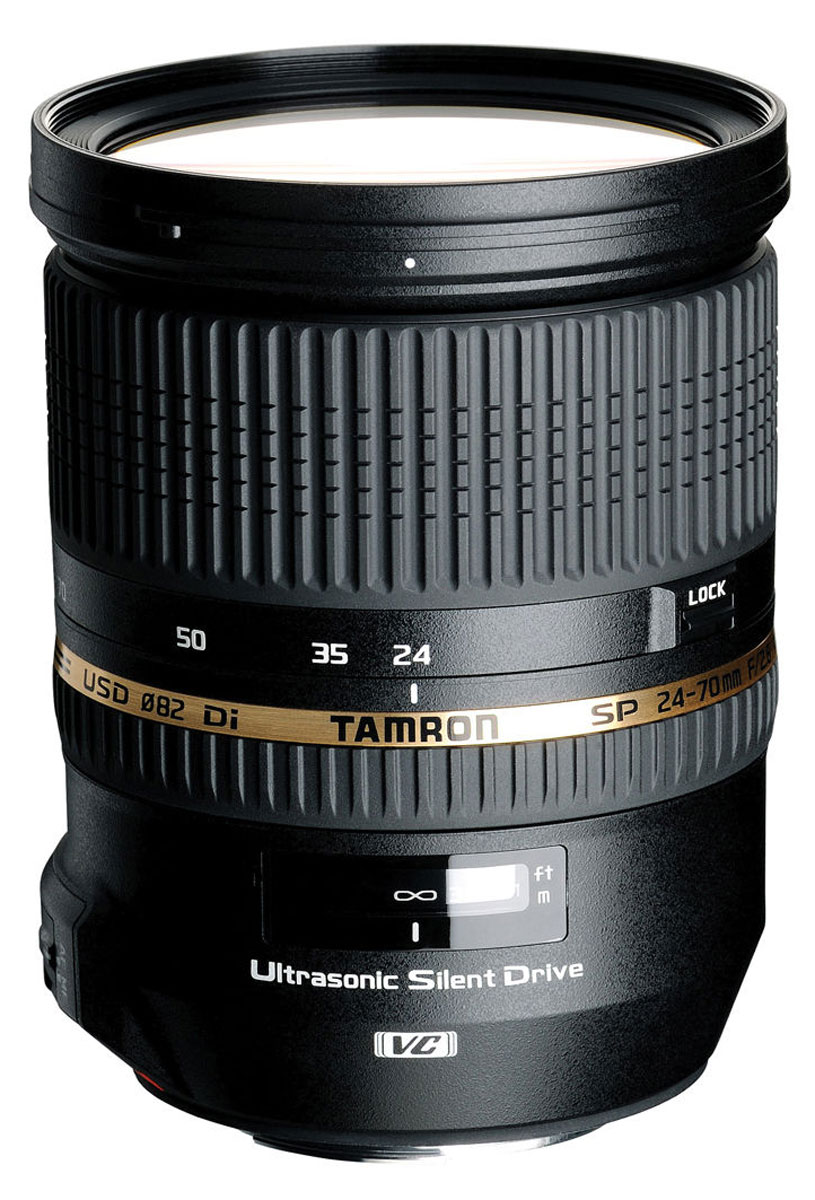 Tamron SP 24-70mm F/2.8 Di VC USD, Nikon объективA007N Tamron SP 24-70mm F/2.8 Di VC USD, Nikon объективA007NВоплощая в своем конструктивном решении улучшенные рабочие характеристики и высокое качество изображений, высокоскоростной зум-объектив Tamron SP 24-70mm f/2.8 Di VC USD предлагает диапазон фокусных расстояний от 24 мм до 70 мм дополнительно к эксклюзивной системе компенсации вибраций VC компании Tamron и ультразвуковому бесшумному электроприводу USD, предназначенному для быстрого и бесшумного автофокусирования.Поскольку данный объектив относится к линейке SP (Превосходные характеристики), оптическая конструкция назначает самый высокий приоритет качеству изображений благодаря широкому использованию специальной оптики, включающей в себя три линзы с низким коэффициентом дисперсии LD и две линзы XR из стекла со сверхвысоким коэффициентом отражения. Результатом является наилучшее для своего класса качество изображений с минимальным числом различных типов искажений.Дополнительно к этому, высокая скорость при относительном отверстии F/2,8 и округлая конструкция диафрагмы предоставляют этому объективу возможность достичь великолепных расфокусированных эффектов, в то время как высокая разрешающая способность гарантирует превосходно детализированные изображения. В объективах Tamron отличительной характеристикой также является их простая каплезащищенная конструкция. Этот обладающий всеми техническими эксплуатационными характеристиками зум-объектив полностью отвечает всем нуждам и потребностям фотографа.