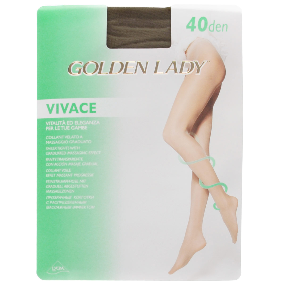 Колготки женские Golden Lady Vivace 40, цвет: Daino (бледно-коричневый). 40HHH. Размер 2 (S)