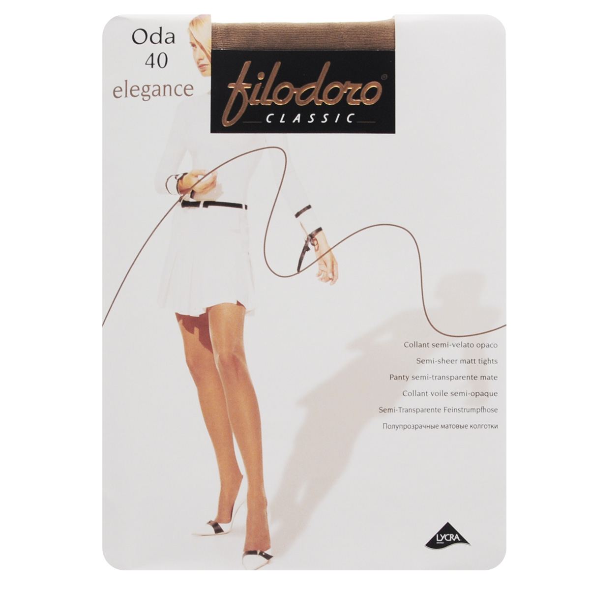Колготки женские Filodoro Classic Oda 40 Elegance, цвет: Cognac (загар). C113128FC. Размер 5 (Maxi-XL)