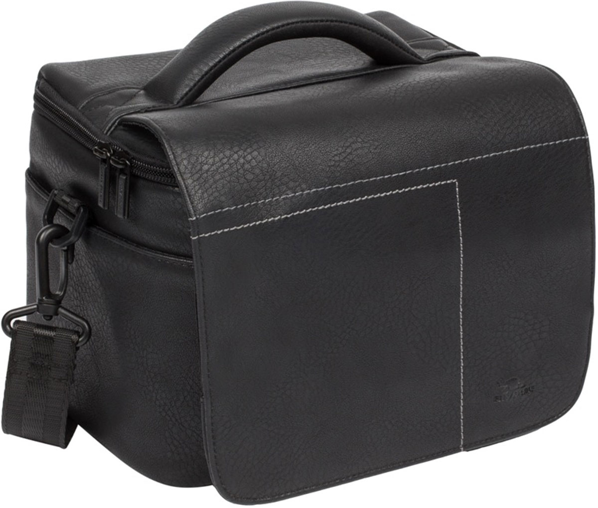 Riva 7613 SLR Case, Black сумка для зеркальной фотокамеры6585 Riva 7613 SLR Case, Black сумка для зеркальной фотокамеры6585Сумка для зеркальной фотокамеры с установленным объективом Riva 7613 SLR Case из высококачественной искусственной кожи оснащена внутренними передвижными перегородками, которые позволят удобно разместить 1-2 дополнительных объектива, вспышку. Верхний откидной клапан на магните закрывает основное отделение на молнии. Два внутренних кармана предназначены для хранения аксессуаров и карт памяти, как и два дополнительных наружных кармана. Для переноски предусмотрены регулируемый наплечный ремень с мягкой накладкой и удобная ручка.