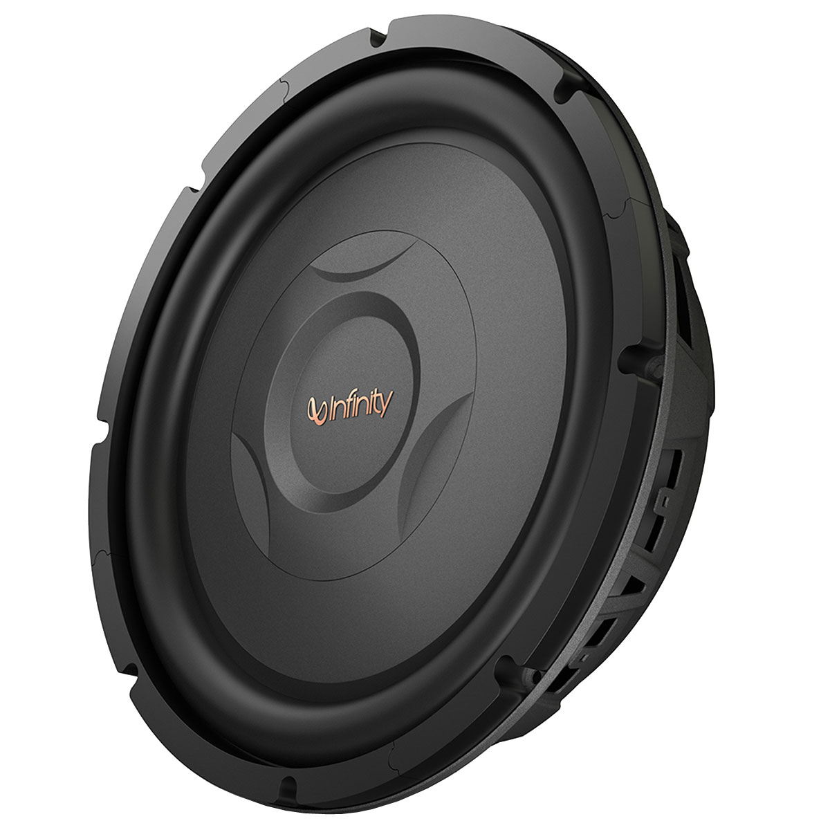 Infinity REF1000S автомобильный сабвуферREF1000S Infinity REF1000S автомобильный сабвуферREF1000SInfinity REF1000S - автомобильный плоский сабвуфер, диаметром 250 мм, обладающий номинальной мощностью 200 Вт. Пиковая мощность при этом составляет 800 Вт. Отличительная особенность сабвуфера - его уменьшенная установочная глубина, менее 10 см, с чем не может поспорить ни одна конкурентная модель. Такой дизайн обязательно придется по вкусу владельцам компактных автомобилей, в которых каждый сантиметр буквально на счету.Вторая отличительная особенность новой линейки сабвуферов и в частности Infinity REF1000S - уникальная технология изменения импеданса SSI. Инженеры разделили звуковую катушку на три секции, каждая из которых обладает разным импедансом. Пользователь может менять импеданс головки 2 Ом или 4 Ом при сохранении всех остальных параметров для улучшения звучания и индивидуальной настройки.