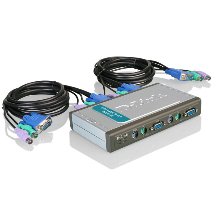D-Link DKVM-4K переключательDKVM-4K D-Link DKVM-4K переключательDKVM-4KD-Link DKVM-4K - это 4-х портовый переключатель KVM с портами PS/2 и VGA, предназначенный для управления 4 компьютерами через один монитор, клавиатуру и мышь. Элегантный и компактный, DKVM-4K не будет загромождать рабочий стол. DKVM-4K готов к работе сразу после извлечения из коробки, не требует установки драйвера, подключения дополнительного источника питания или дополнительных аксессуаров и совместим со всеми операционными системами Windows.DKVM-4K удобен и прост в использовании благодаря следующим функциям: светодиодные индикаторы для контроля статуса компьютера, горячие клавиши и кнопки для переключения между компьютерами, входящие в комплект стандартные кабели длиной 1.8 м и режим автосканирования для автоматического определения подключенных компьютеров. DKVM-4K обеспечивает гибкость подключения благодаря возможности горячего подключения - подключать или отключать компьютеры можно просто отсоединив кабели и не выключая питание компьютера! Множество функций, портативность и удобство использования позволяет легко интегрировать D-Link DKVM-4K в существующее рабочее окружение дома или в офисе.DKVM-4K позволяет по нажатию одной кнопки быстро переключаться между подсоединенными компьютерами и выполнять множество задач, используя один монитор, клавиатуру и мышь.Управление до 4 компьютеров4 индикатора статуса портовКлавиатура: 6-контактный разъем Mini-DIN PS/2 мамаМышь: 6-контактный разъем Mini-DIN PS/2 мамаМонитор: 15-контактный разъем HDDB мама VGA, SVGA, XGA, MultiSyncПоддерживаемое разрешение монитора до 2048 x 1536Нажатием горячей клавишиНажатием кнопки выбора порта на переключателе KVMСигнализация звукомИнтервал сканирования 10 сПодтверждение о переключении: сигнализация звукомПитание по шине - не требуется внешний адаптер питания