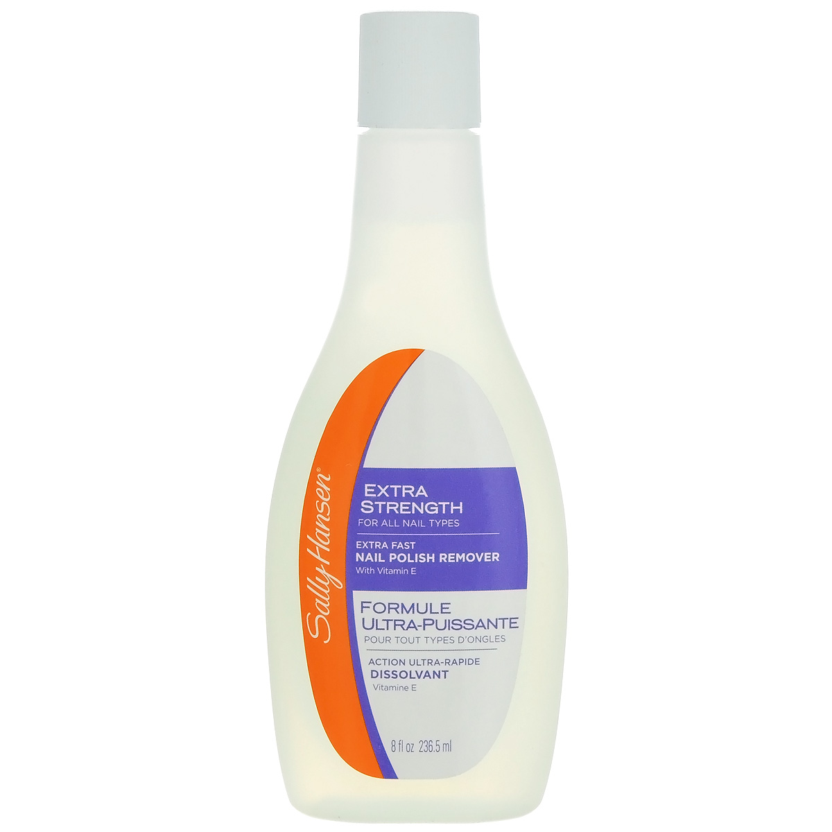 Sally Hansen Жидкость для снятия лака супер-укрепляющая Extra Strength For All Nail Types - Extra Fast Polish Remover, для всех типов ногтей, 236,5 мл30995013000 Sally Hansen Жидкость для снятия лака супер-укрепляющая Extra Strength For All Nail Types - Extra Fast Polish Remover, для всех типов ногтей, 236,5 мл30995013000Удаление лака со всех типов ногтей не повреждая кутикулу и ногти.Перед покупкой определите состояние Ваших ногтей и выберите оптимальный именно для Вас вариант жидкостиНебольшое количество жидкости нанести на ватный диск и снять лак.