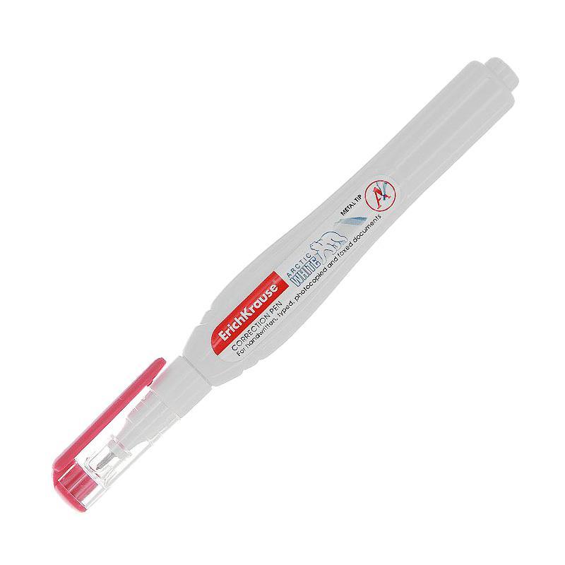 Ручка-корректор "Arctic White", 10 мл, цвет: красный