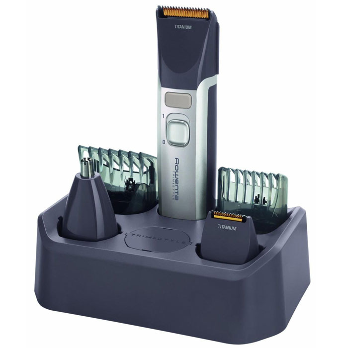 Rowenta TN9000 мультитриммер для бородыTN9000D4 Rowenta TN9000 мультитриммер для бородыTN9000D4Мультитриммер Rowenta TN-9000 – это полноценный набор для стрижки. В набор входят пять насадок, ножницы и расческа.Аккумулятор обеспечивает автономную работу прибора в течение 45 минут. Благодаря водонепроницаемому корпусу Rowenta TN-9000 можно чистить под струей воды.Широкий диапазон установок длины (от 1,5 мм до 16 мм) значительно расширяет возможности триммера. Также помимо стрижки (волос, усов, бороды) он может быть использован для ухода за телом, то есть в качестве эпилятора. Высокое качество стрижки обеспечивают долговечные лезвия с титановым покрытием.