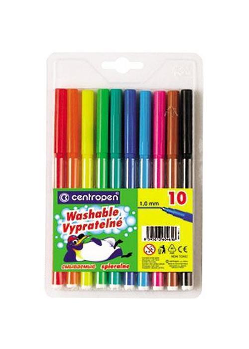 Фломастеры 10 цветов Centropen ПИНГВИНЫ в пластиковом пакете7790P 1086 Фломастеры 10 цветов Centropen ПИНГВИНЫ в пластиковом пакете7790P 1086След чернил может быть легко смыт водой с мылом или отстиран с тканей.Яркие цвета делают этот набор незаменимым для развития творческих способностей у детей.