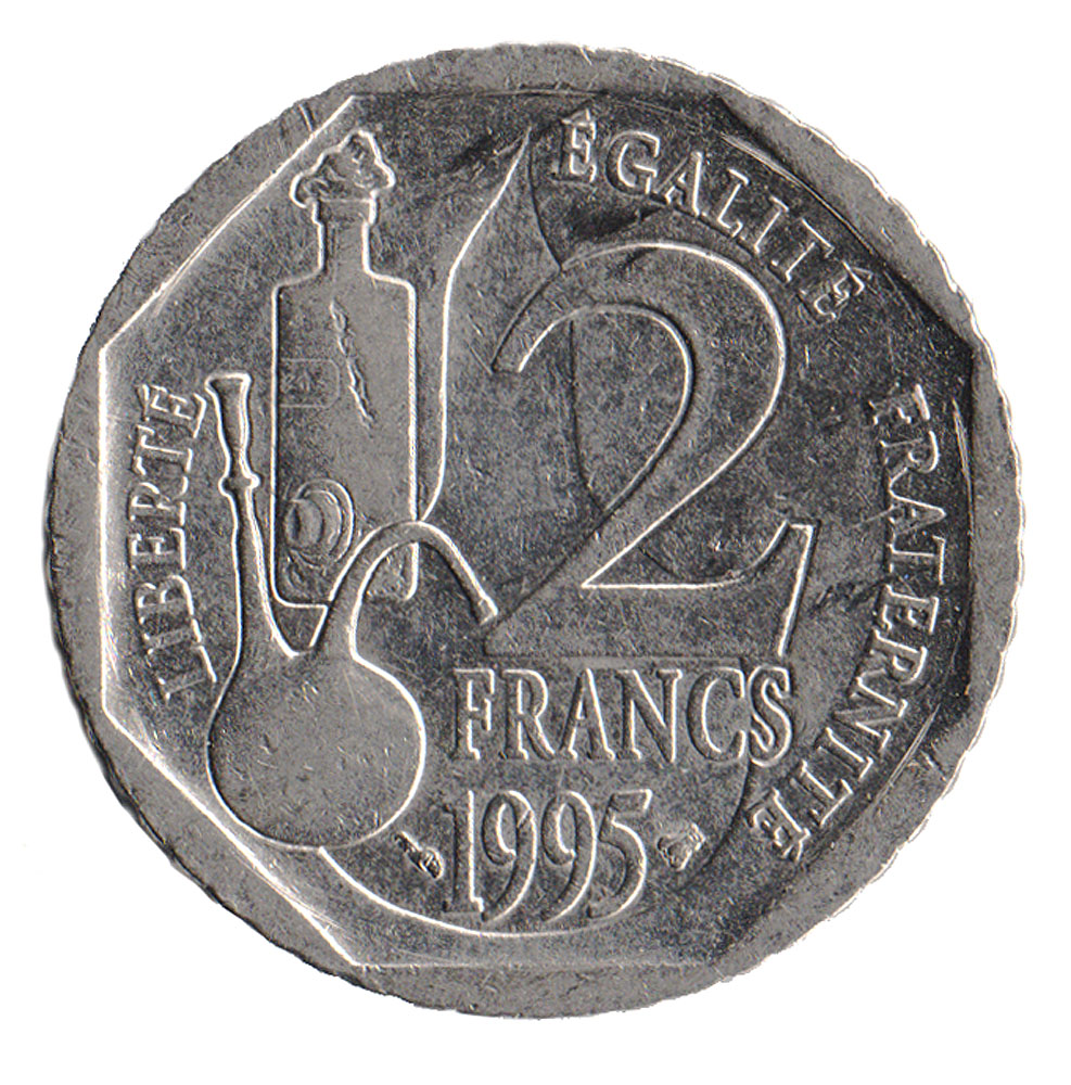 Монета номиналом 2 франка 