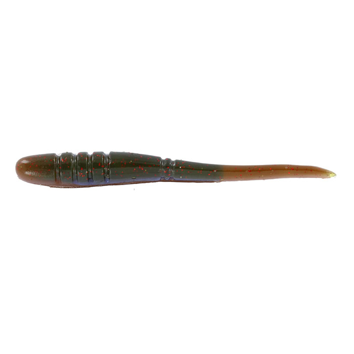 Приманка для рыбы Tsuribito-Jackson Слизень, цвет: зеленый, коричневый, 6,4 см, 7 шт